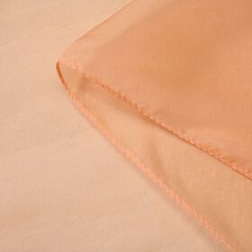 LA MAREY - 100% Maulbeeren-Seidenschal, Chiffon, 110x180 cm, pastellorange