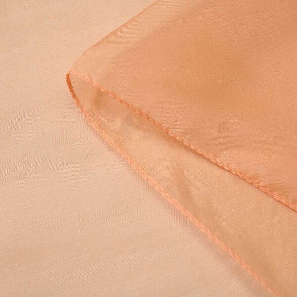 LA MAREY - 100% Maulbeeren-Seidenschal, Chiffon, 110x180 cm, pastellorange image number 3