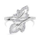 Lustro Stella Weißer Zirkonia Ring 925 Silber rhodiniert (Größe 18.00)