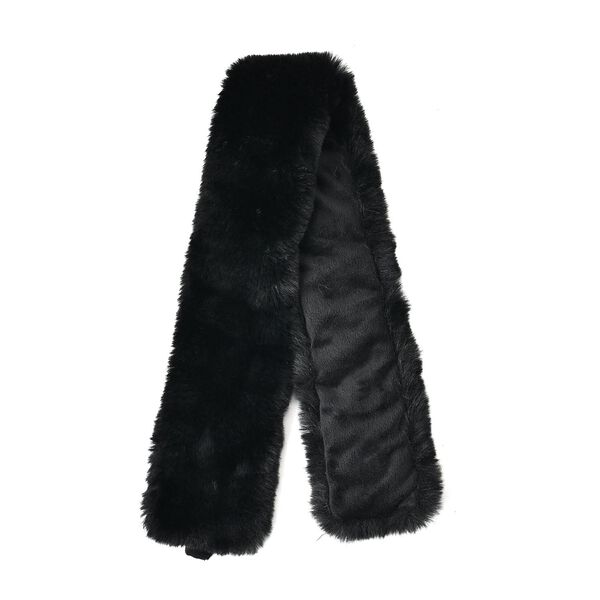 Damen Schal aus Kunstfell mit Magneten, Schwarz image number 2