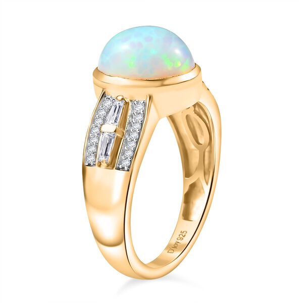 D'Joy natürlicher, äthiopischer Welo Opal und Moissanit Ring - 2,34 ct. image number 5