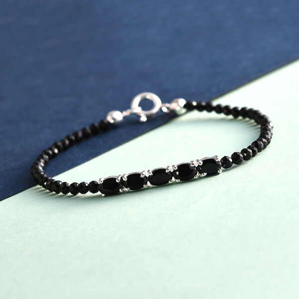 Schwarzes Spinell-Armband image number 1