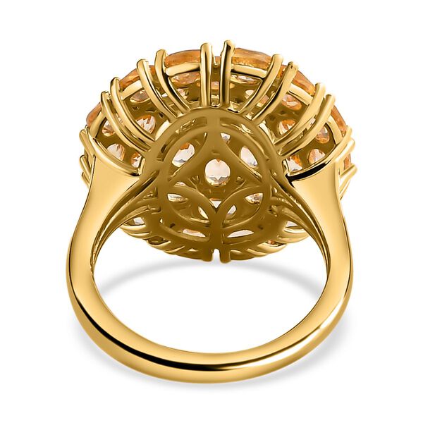 Citrin Ring, 925 Silber Gelbgold Vermeil (Gr&ouml;&szlig;e 18.00) ca. 5,21 ct image number 6