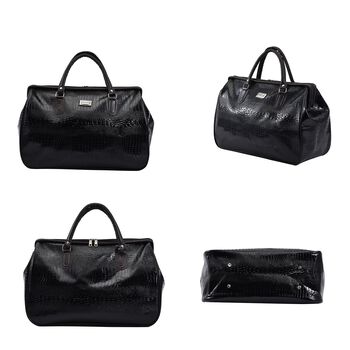 PASSAGE -  Reisetasche aus Kunstleder, 45x20x32cm, schwarz