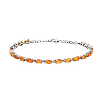 Salamanca Feueropal Armband, ca. 19 cm, 925 Silber platiniert ca. 3.00 ct