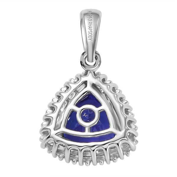 RHAPSODY AAAA Tansanit und VS Diamant Anh&auml;nger in 950 Platin - 2,09 ct. image number 6