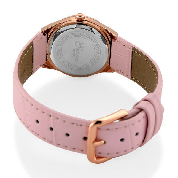 GENOA - J Francis gefertigt mit SWAROVSKI Wei&szlig;er Swarovski Kristall Uhren 23 cm Reine Legierung IP Rosa Plattierung image number 6