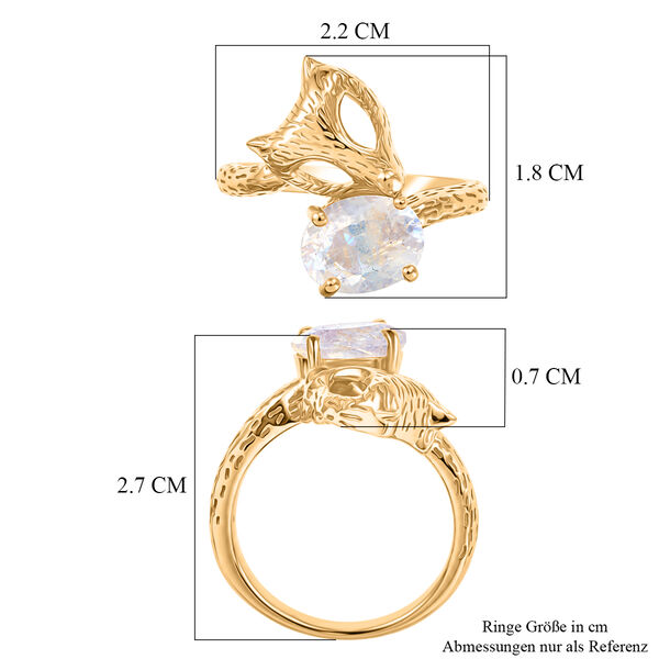 GP - Ilakaka Rosa Saphir (Fissure gef&uuml;llt), Kanchanaburi Blauer Saphir Ring 925 Silber 750 Vergoldet (Gr&ouml;&szlig;e 17.00) ca. 2,81 ct image number 7