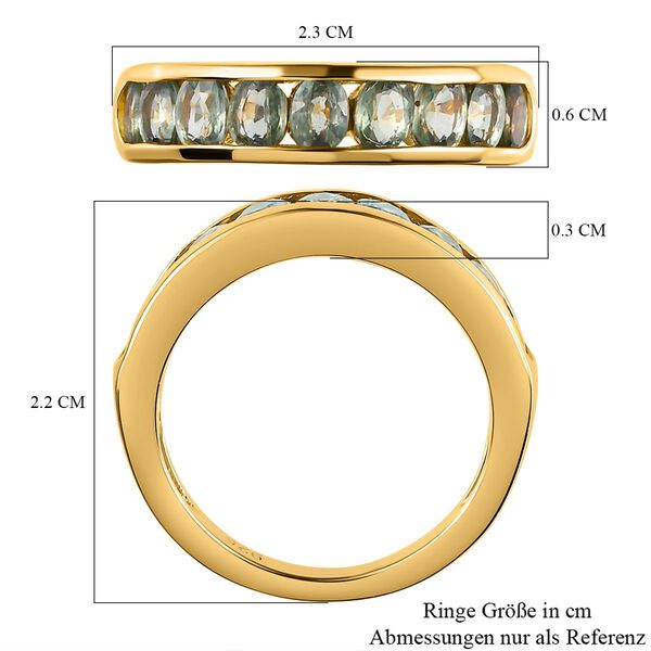 Gr&uuml;ner Saphir-Ring - 2,29 ct. image number 7