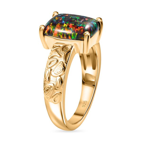 Labor schwarzer Opal-Ring - 1,72 ct. image number 5