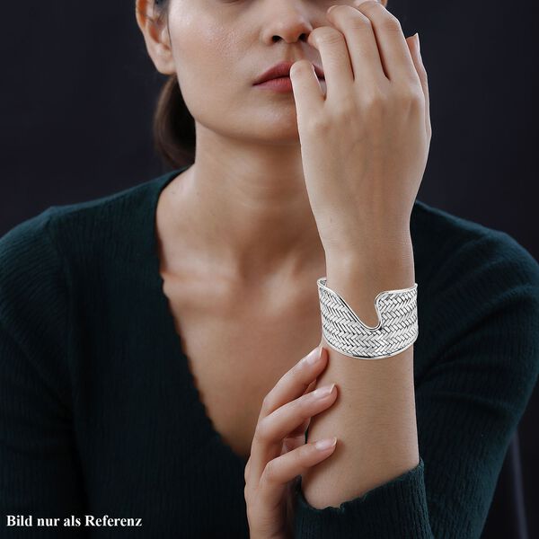 Royal Bali Kollektion - Armreif mit Korbflechtmuster, 19 cm - 36,64g image number 3