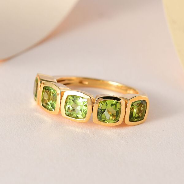 Nat&uuml;rlicher Peridot-Ring - 2,84 ct. image number 2