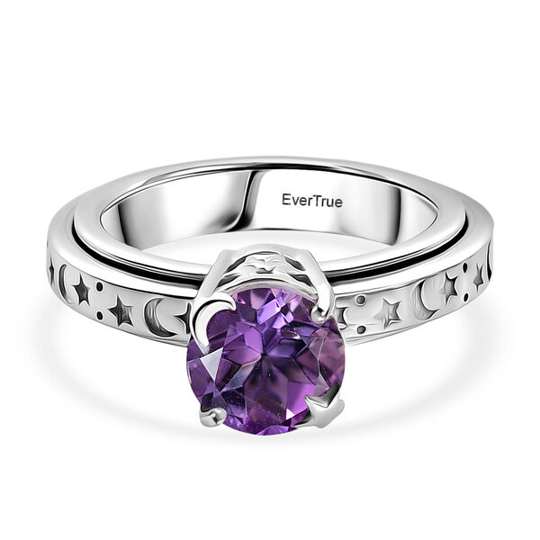 EverTrue AA Rose De France Amethyst Spinning Ring - 1,95 ct.
