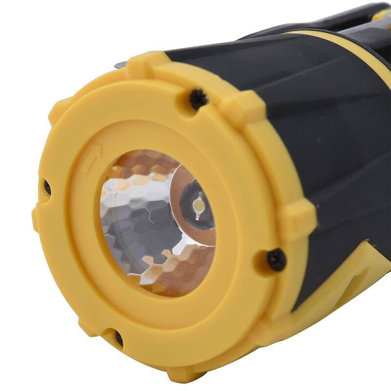 10 in 1 multifunktionale und tragbare LED-Taschenlampe, Schwarz und gelb