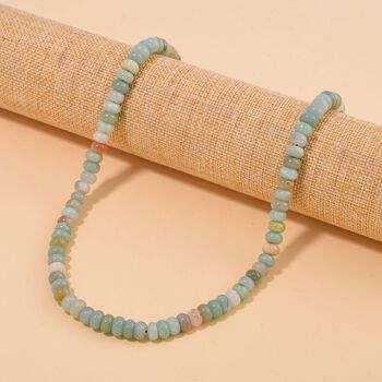 Mehrfarbige Amazonit Halskette, 45+5cm - 200 ct.