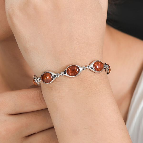 Bernstein Armband ca. 19 cm 925 Silber rhodiniert ca. 8,21 ct. image number 3