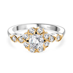 D’Joy Moissanit zweifarbiger Ring - 0,74 ct.