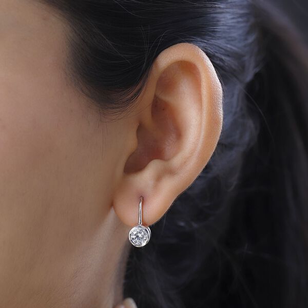 Solit&auml;r Moissanit Ohrringe - 1,49 ct. image number 2