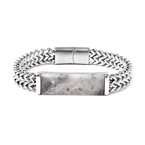 Labradorit-Armband, 20 cm, Edelstahl ca. 17,00 ct