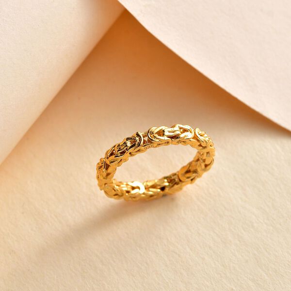 Ring, 925 Silber 750 Gelbgold Vermeil image number 1