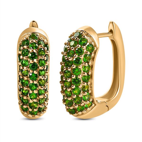 Natürliche Chromdiopsid-Ohrringe - 3,12 ct. image number 4