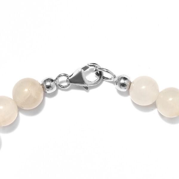 Rosenquarz und Mehrfarbig Edelsteine Armband ca. 19 cm Lange 925 Silber platiniert ca. 84,38 ct image number 3