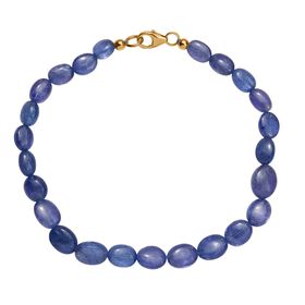 AAA Tansanit 19cm Armband in 585 Gold - 37 ct.