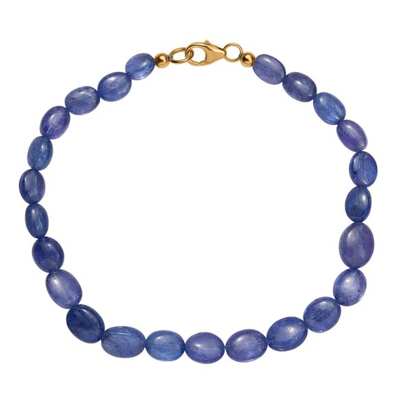 AAA Tansanit 19cm Armband in 585 Gold - 37 ct. image number 0