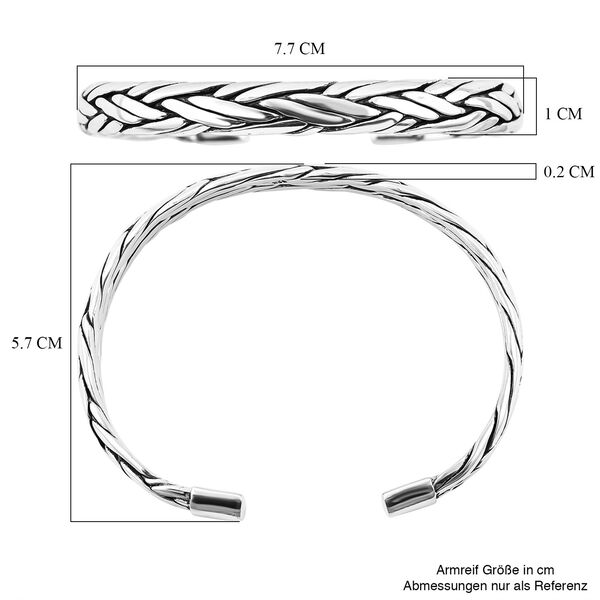 925 Silber Armreif ca. 19 cm ca. 30,70g image number 6