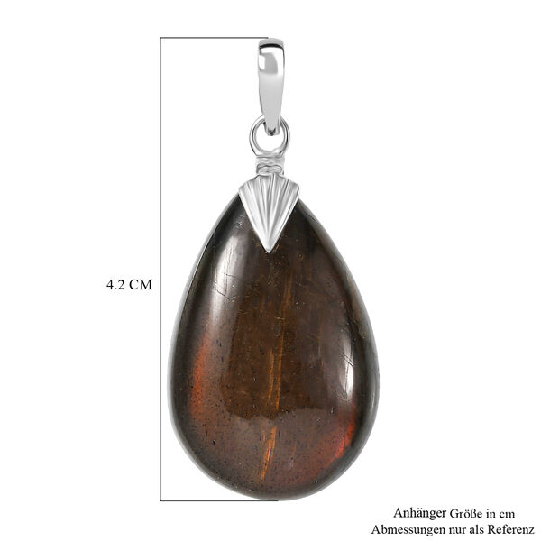 D'Joy Feuer Labradorit Anh&auml;nger 925 Silber ca. 33,07 ct. image number 6