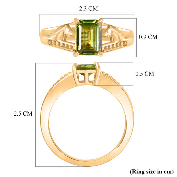 EVER TRUE Peridot Ring Nickelfreies Messing (Gr&ouml;&szlig;e 17.00) ca. 1,32 ct image number 6
