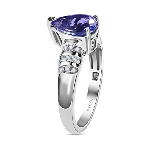 RHAPSODY AAAA Tansanit und VS EF Diamant Ring in 950 Platin - 1,79 ct. image number 6