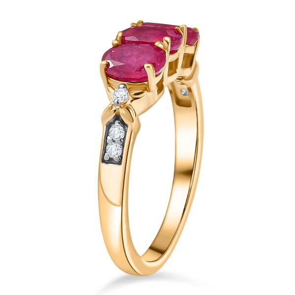 D’Joy afrikanischer Rubin und Zirkon Ring - 2,29 ct. image number 4