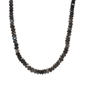 AAA Labradorit Halskette, 45+5 cm - 180 ct.