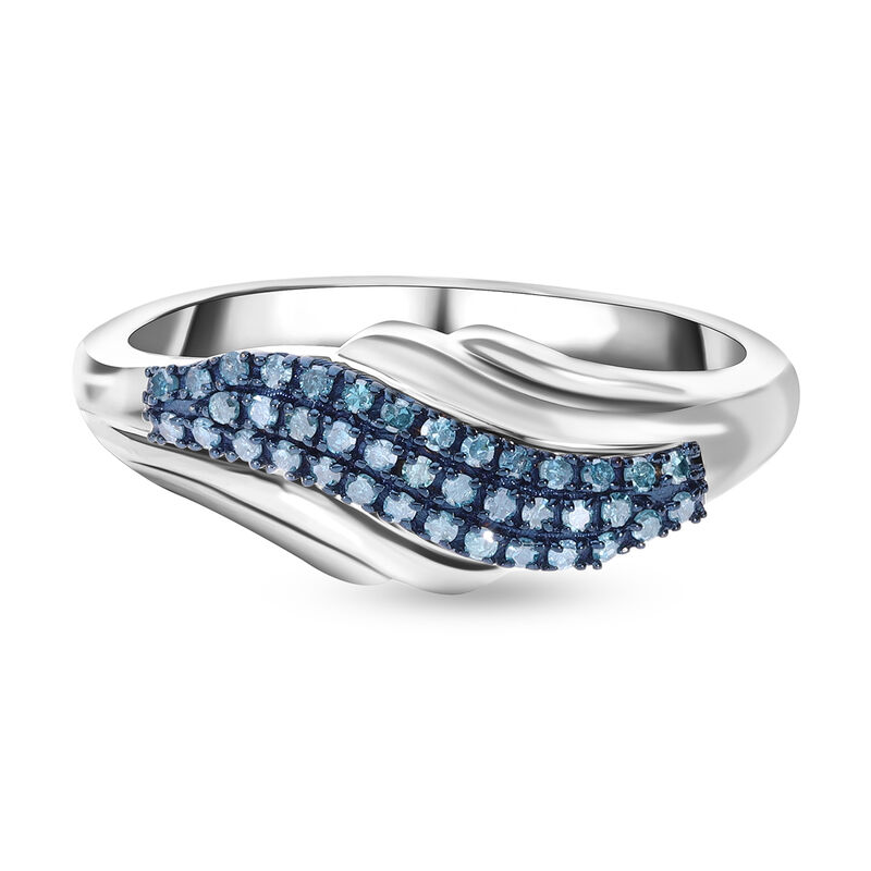 Blauer Diamant-Ring - 0,25 ct. image number 0