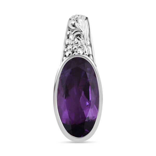 Royal Bali - Afrikanischer Amethyst Anh&auml;nger, 925 Silber, ca. 8.92 ct