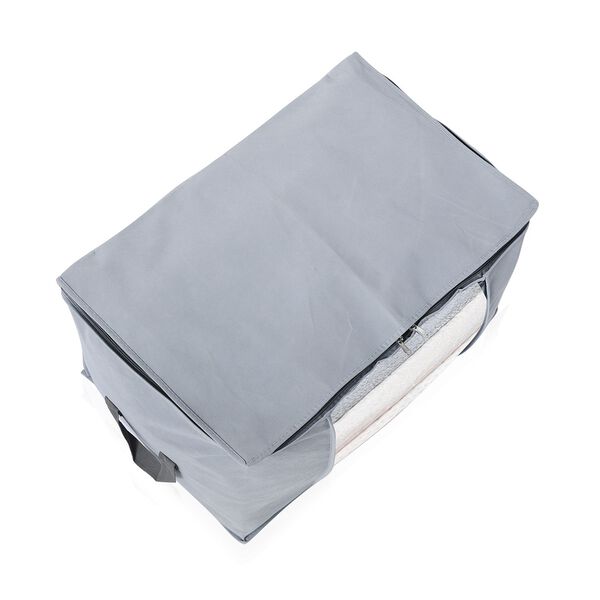 Aufbewahrungsboxen Set aus 3, Sichtfenster, 60 x 30 x 45 cm, Dunkelgrau image number 4