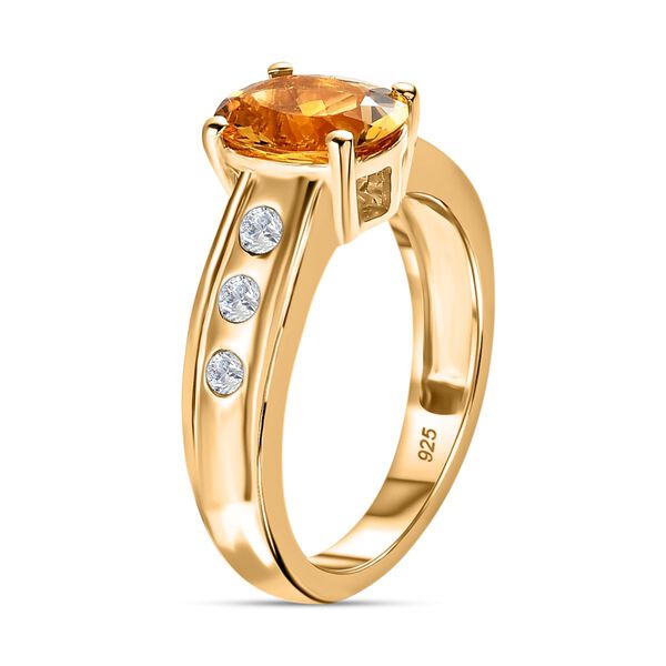 AA Premium brasilianischer Heliodor und Zirkon-Ring - 1,97 ct. image number 4
