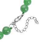 Grüne Jade-Halskette und Ohrringe, beads (5-7mm), 925 Silber rhodiniert ca. 254.00 ct image number 4
