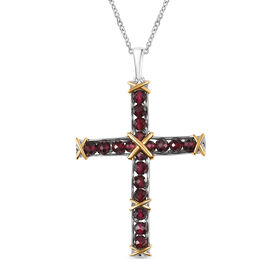 AA Roter Granat Schmuckset ca. 50 cm ca. 5,70 ct.