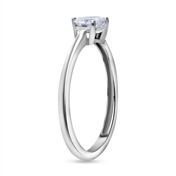 LUXURIANT SGL zertifizierter VS-EF Labor Herzschliff Diamant Ring in 950 Platin - 0,50 ct.