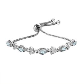 Himmelblaues Topas 26,75cm Armband - 2,55 ct.