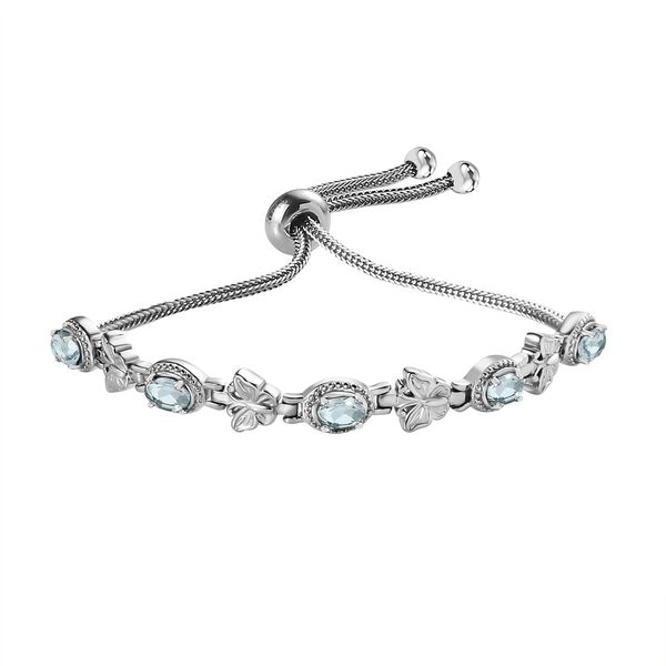 Himmelblaues Topas 26,75cm Armband - 2,55 ct. image number 0