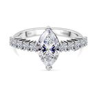 LUXURIANT DIAMOND - Lab Grown Diamant VS-EF SGL zertifiziert Ring 950 Platin (Größe 20.00) ca. 2.50 ct