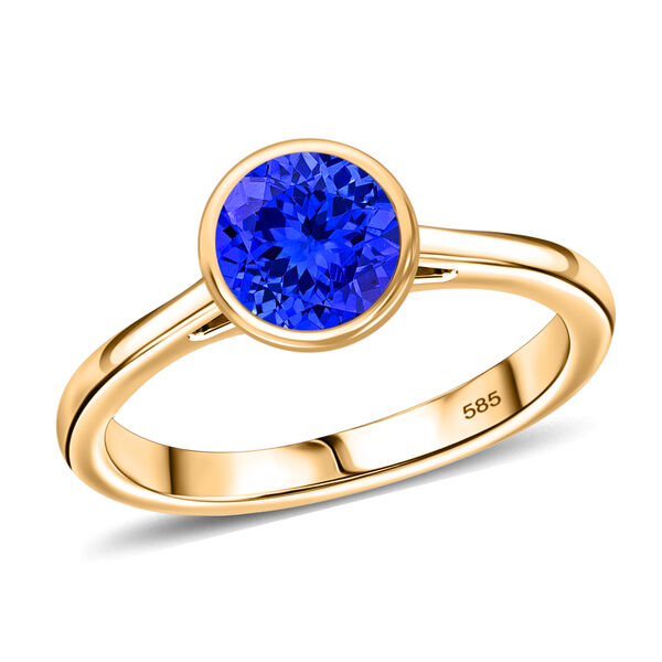 AA Tansanit-Ring, 585 Gold  ca. 1,31 ct image number 4