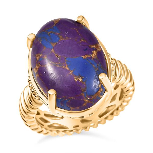 Lila Türkis Ring - 11,53 ct. image number 4