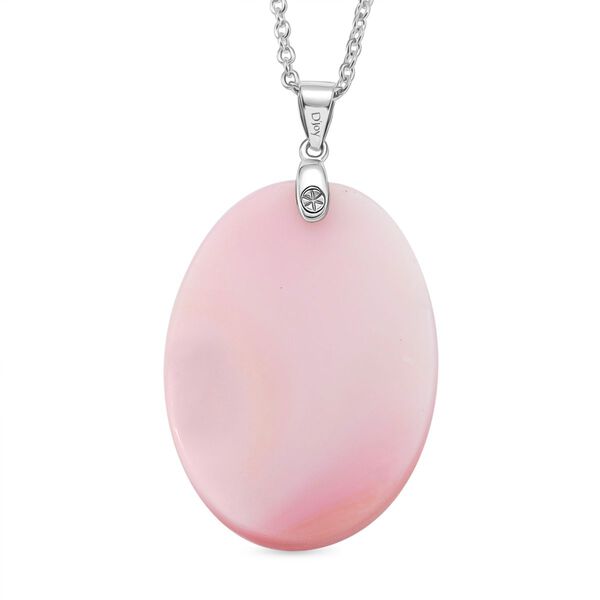 D'Joy Natürlicher Rosa Königsmuschel Perle Schmuckset ca. 50 cm 925 Silber rhodiniert ca. 25.00 ct image number 4