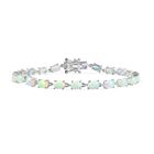 AA Natürlicher, äthiopischer Welo Opal Armband ca. 19 cm 925 Silber rhodiniert ca. 5,22 ct.