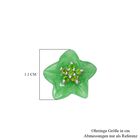 Grüne Jade, Natürlicher Chromdiopsid Ohrringe 925 Silber rhodiniert ca. 5.65 ct image number 4