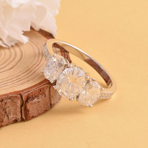 Moissanit Ring, ca. 4.07 ct image number 2